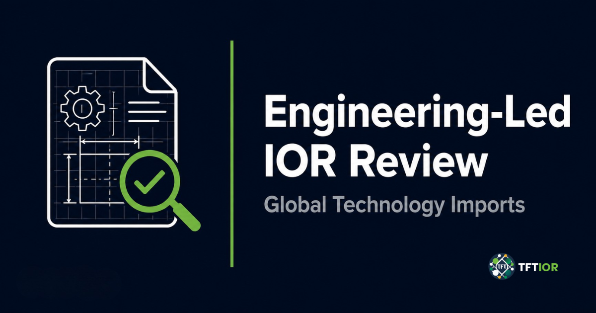 Engineering-led Importer of Record review for regulated technology imports