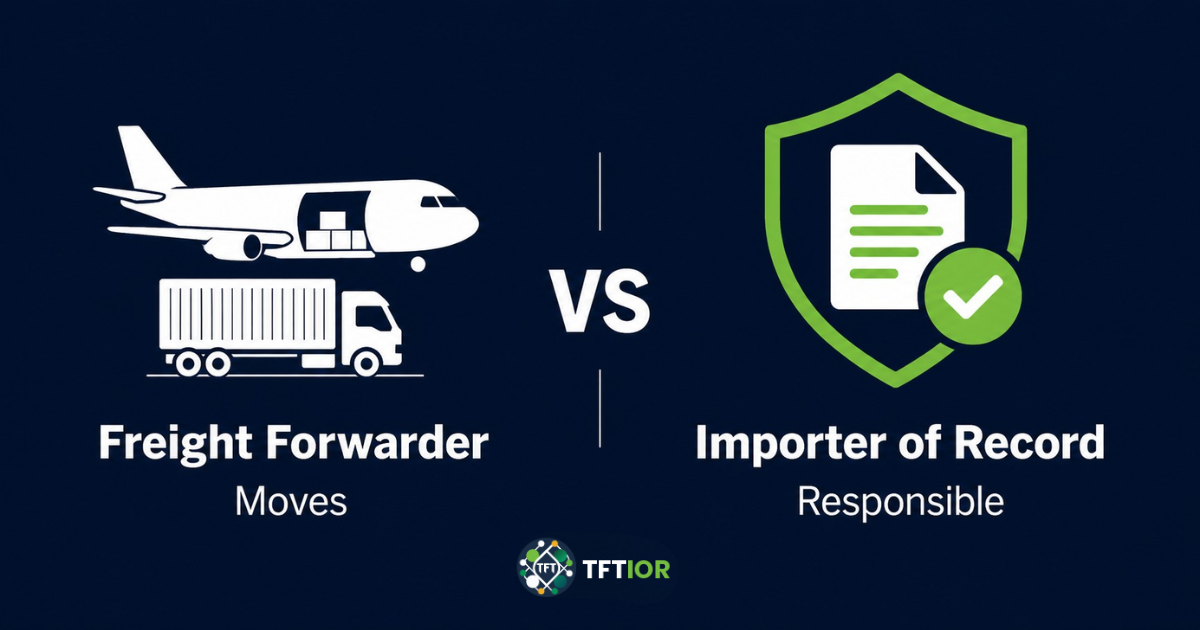 Freight Forwarder vs Importer of Record — legal import responsibility explained